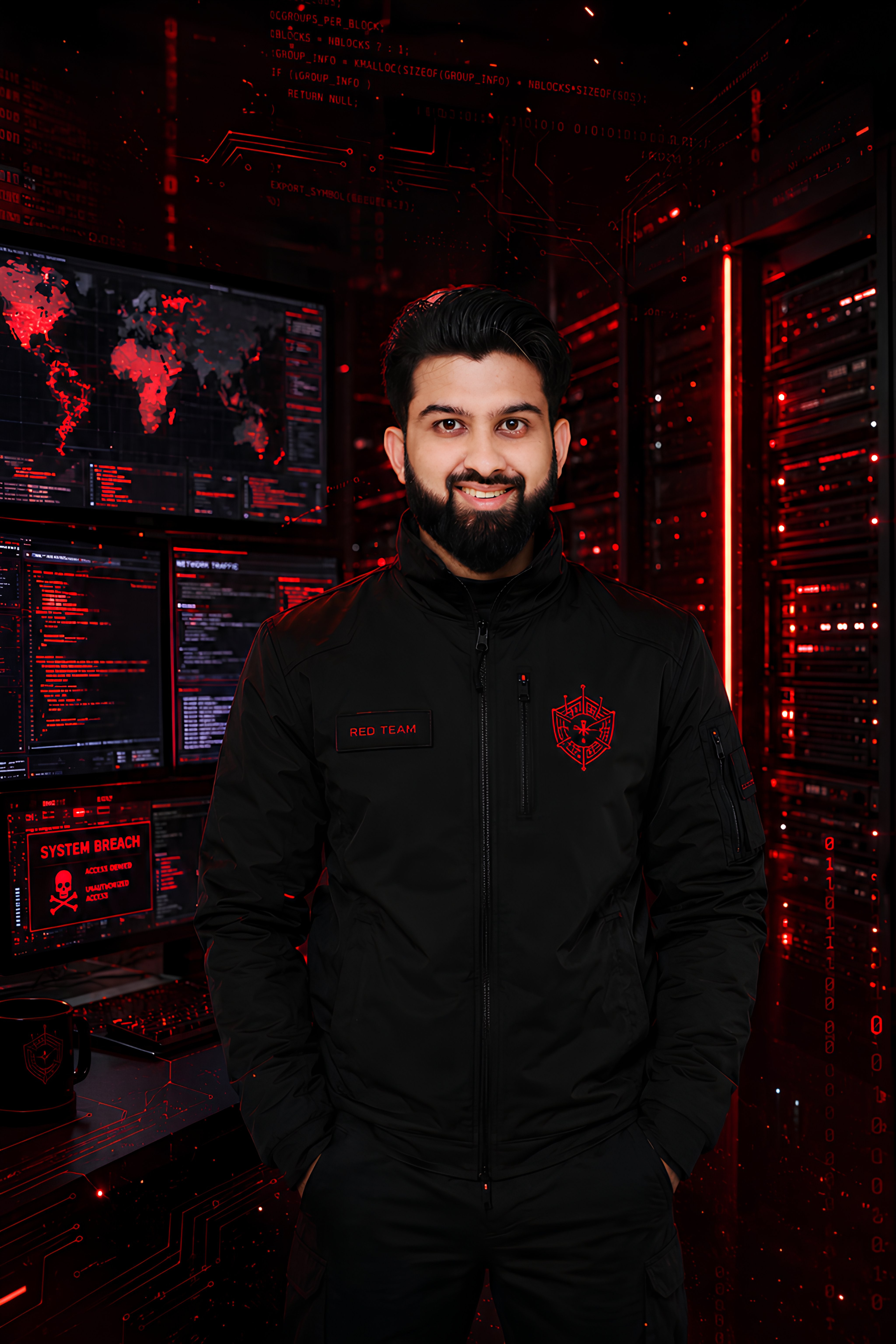 Muhammad Ismail in Server Room